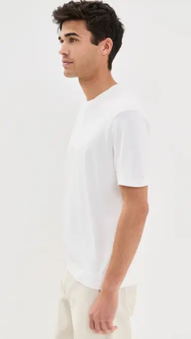 Theory Light Bilen Knit Soris Tee White L | Thumbnail 4