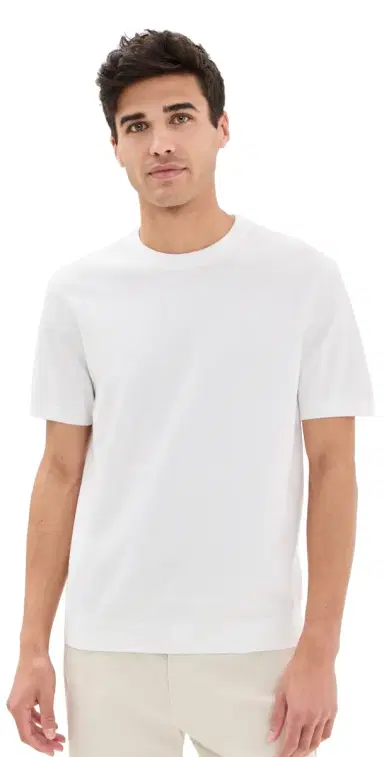 Theory Light Bilen Knit Soris Tee White L | Thumbnail 1