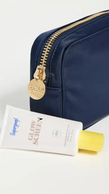 Stoney Clover Lane Classic Small Pouch Sapphire One Size | Thumbnail 4