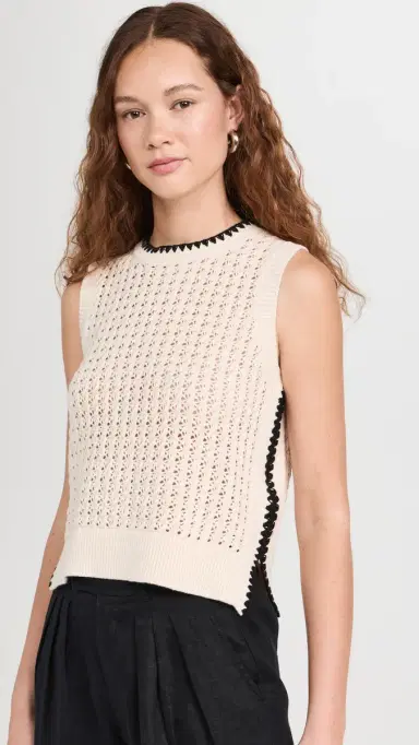 Varley Delaney Knit Vest Birch | Thumbnail 2