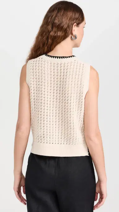 Varley Delaney Knit Vest Birch | Thumbnail 3