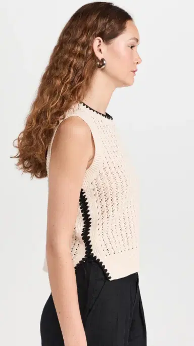 Varley Delaney Knit Vest Birch | Thumbnail 4