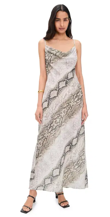MADISON THE LABEL Fontana Maxi Dress Snake Print | Thumbnail 1