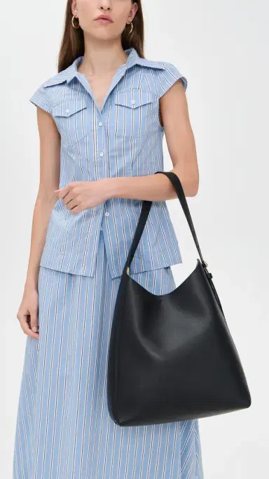 Tory Burch Hobo Bag Black One Size | Thumbnail 3