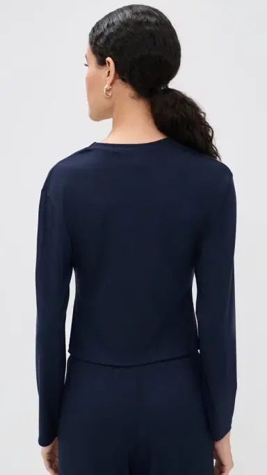 LE BOP Mary Kate Ponte Cardigan Navy M | Thumbnail 3