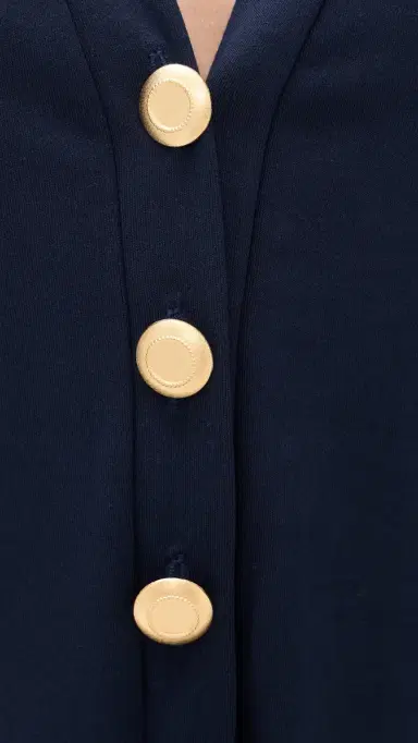 LE BOP Mary Kate Ponte Cardigan Navy M | Thumbnail 6