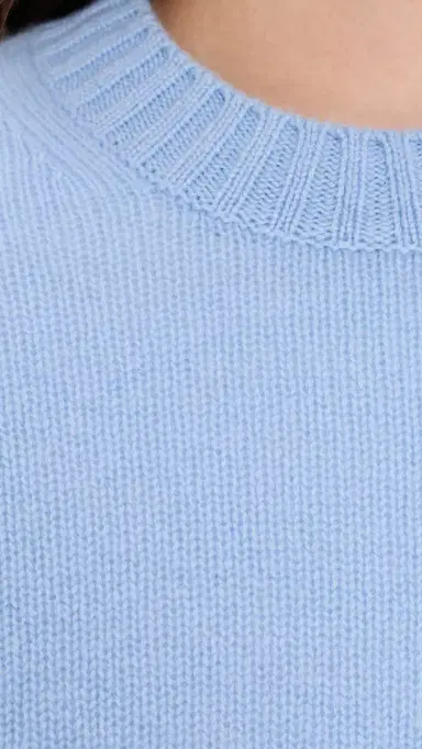 White + Warren Featherweight Cashmere Pullover Blue Vapor | Thumbnail 6 White + Warren Featherweight Cashmere Pullover Blue Vapor | Thumbnail 6