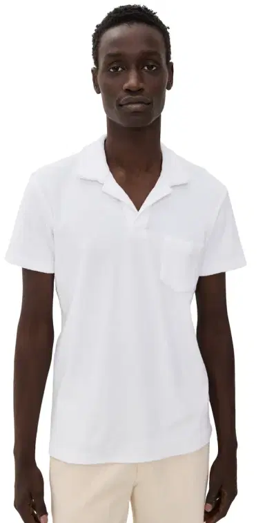 Orlebar Brown Terry Polo White S | Thumbnail 1 Orlebar Brown Terry Polo White S | Thumbnail 1