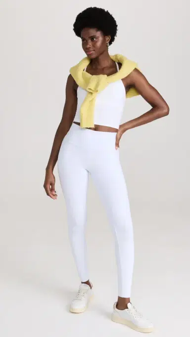 Beyond Yoga Spacedye Slim Racerback Cropped Tank Cloud White | Thumbnail 5 Beyond Yoga Spacedye Slim Racerback Cropped Tank Cloud White | Thumbnail 5