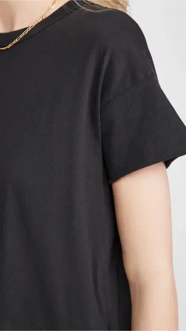 The Great. THE GREAT. The Crop Tee Almost Black 1 | Thumbnail 6 The Great. THE GREAT. The Crop Tee Almost Black 1 | Thumbnail 6