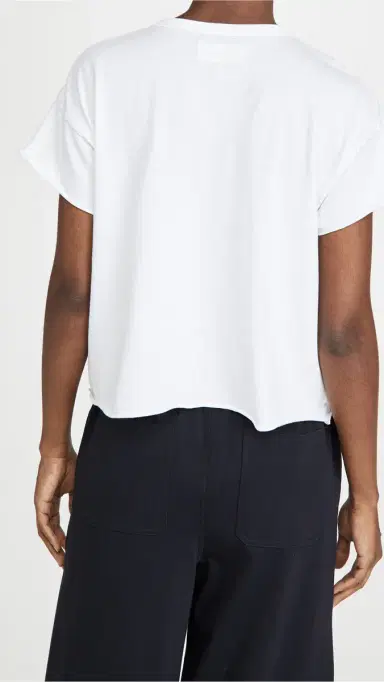 The Great. The Crop Tee True White | Thumbnail 3