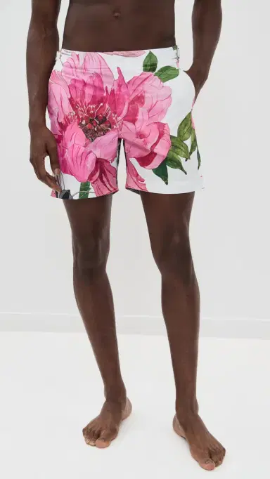 Orlebar Brown Bulldog Paeonia Swim Shorts 6 Pink Lemonade | Thumbnail 2