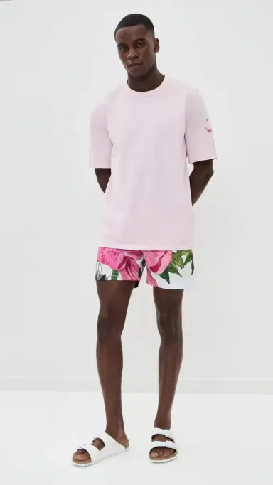 Orlebar Brown Bulldog Paeonia Swim Shorts 6 Pink Lemonade | Thumbnail 5