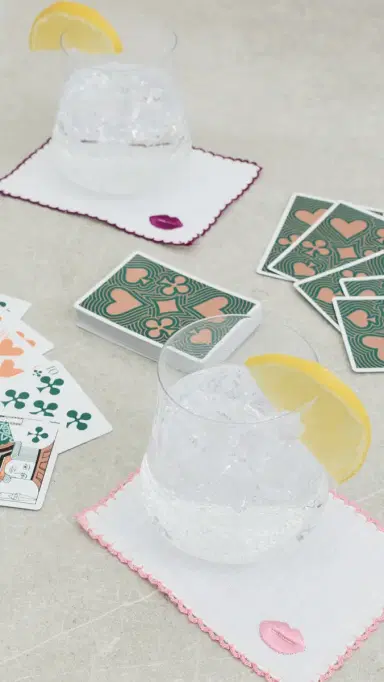 Dear Annabelle Lipstick Kisses Cocktail Napkins Set | Thumbnail 3