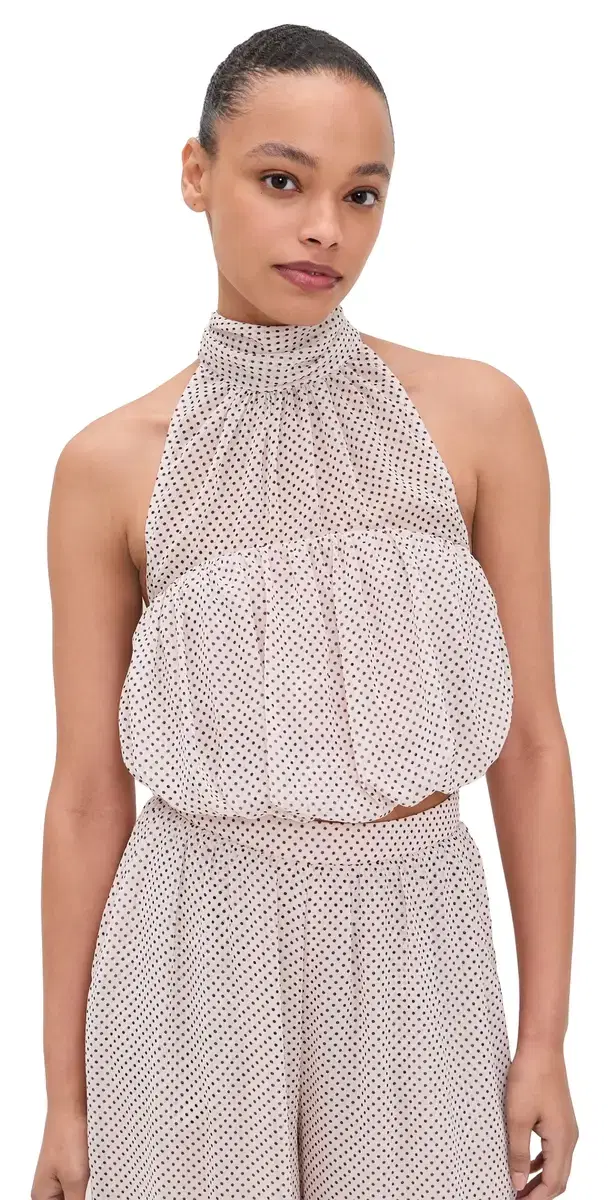 aramie Top Mauve Pin Dot