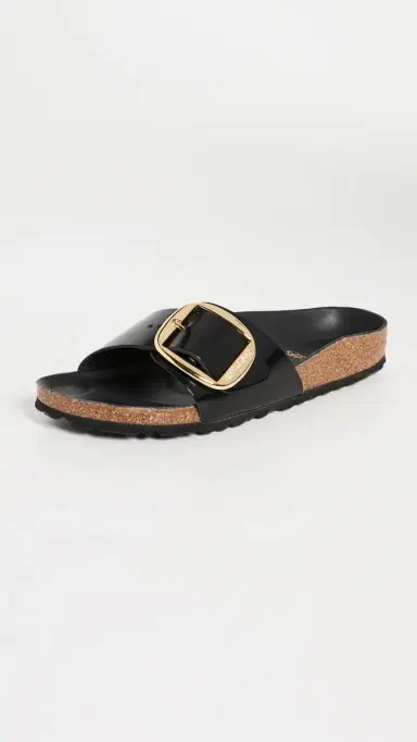 Birkenstock Madrid Big Buckle Sandals High Shine Black 36 | Thumbnail 5