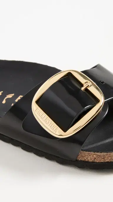 Birkenstock Madrid Big Buckle Sandals High Shine Black 36 | Thumbnail 6