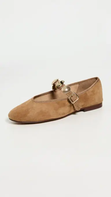 Dolce Vita Relan Flats Light Brown Suede | Thumbnail 2