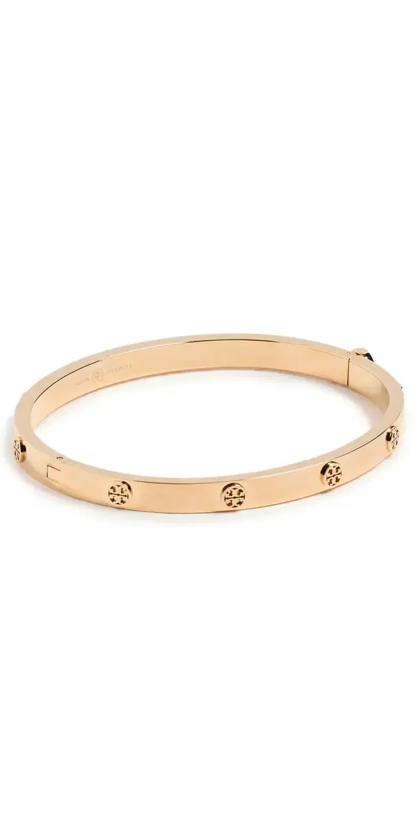 Tory Burch Thin Icon Hinge Bracelet Tory Gold One Size