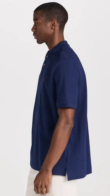 Polo Ralph Lauren Classic Fit Iconic Mesh Polo Newport Navy | Thumbnail 4 Polo Ralph Lauren Classic Fit Iconic Mesh Polo Newport Navy | Thumbnail 4