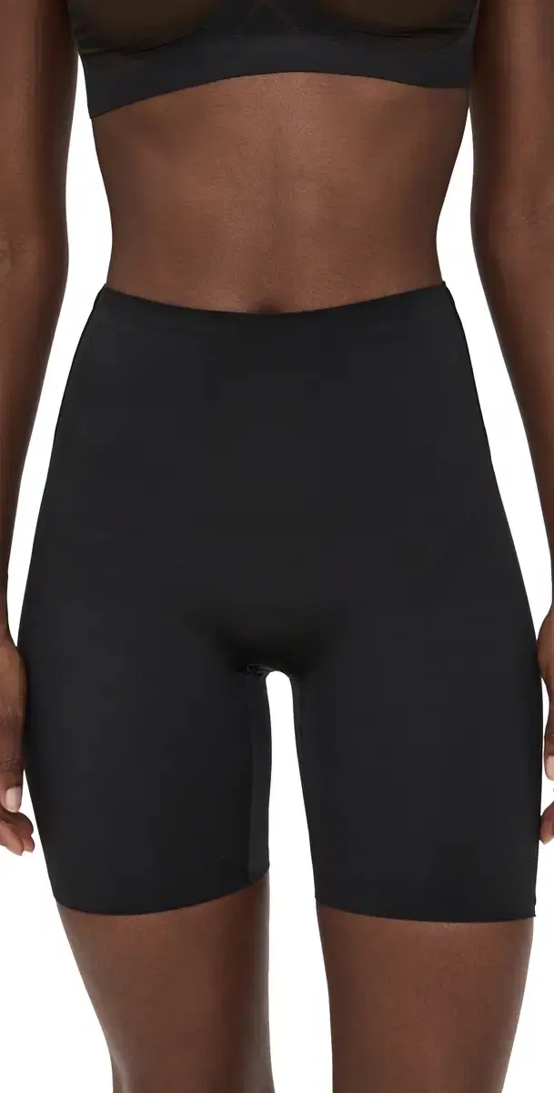 Low Back Mid-Thigh hapewear Very Black
