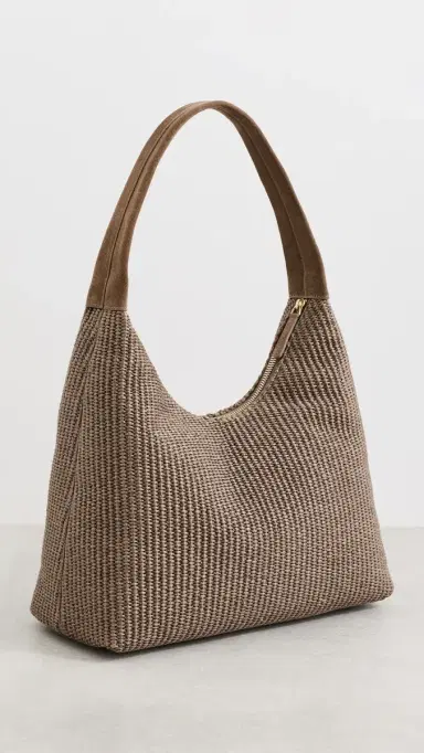 MANSUR GAVRIEL Candy Raffia Hobo Bag Anise | Thumbnail 4 MANSUR GAVRIEL Candy Raffia Hobo Bag Anise | Thumbnail 4