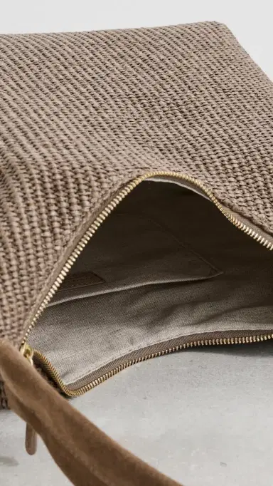 MANSUR GAVRIEL Candy Raffia Hobo Bag Anise | Thumbnail 6 MANSUR GAVRIEL Candy Raffia Hobo Bag Anise | Thumbnail 6