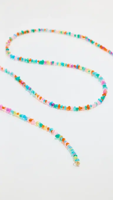 JIA JIA 14k Mini Rainbow Pebble Opal Long Necklace | Thumbnail 4