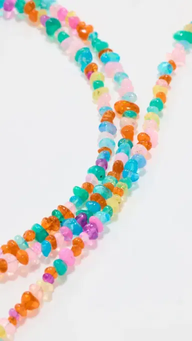 JIA JIA 14k Mini Rainbow Pebble Opal Long Necklace | Thumbnail 5
