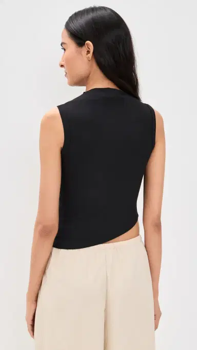 The Line by K Selma Tank Top Black | Thumbnail 3