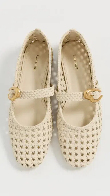 Larroudé Verona Macrame Flats | Thumbnail 5 Larroudé Verona Macrame Flats | Thumbnail 5