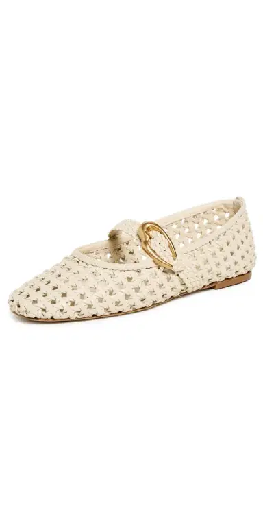 Larroudé Verona Macrame Flats | Thumbnail 1 Larroudé Verona Macrame Flats | Thumbnail 1