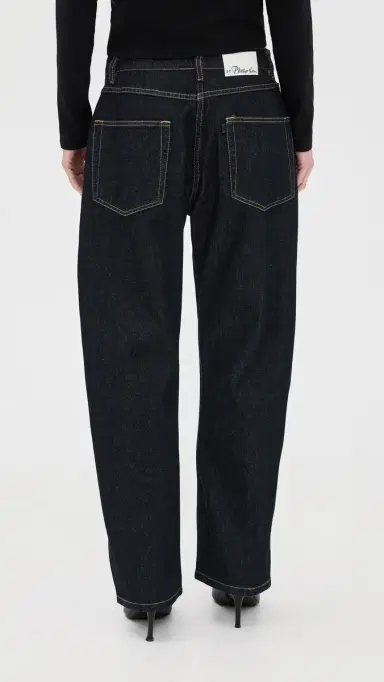 3.1 Phillip Lim Denim Curved Petite Jeans With Zippers Dark Indigo | Thumbnail 3 3.1 Phillip Lim Denim Curved Petite Jeans With Zippers Dark Indigo | Thumbnail 3