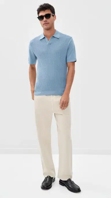 rag & bone Saxon Silk Blend Johnny Polo | Thumbnail 5 rag & bone Saxon Silk Blend Johnny Polo | Thumbnail 5