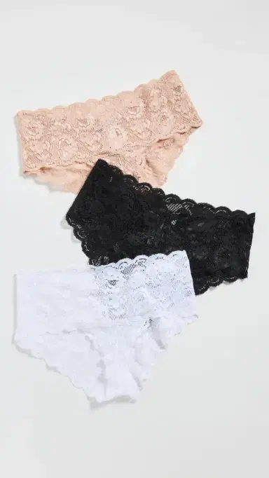 Cosabella Never Say Never Hottie Hotpant 3 Pack Black/Sette/White S/M | Thumbnail 2