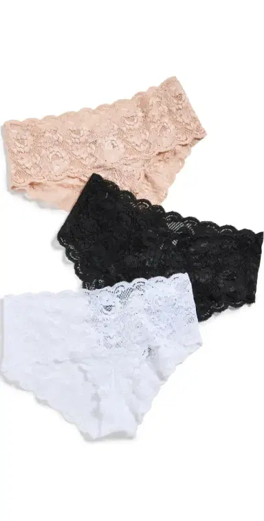 Cosabella Never Say Never Hottie Hotpant 3 Pack Black/Sette/White S/M | Thumbnail 1