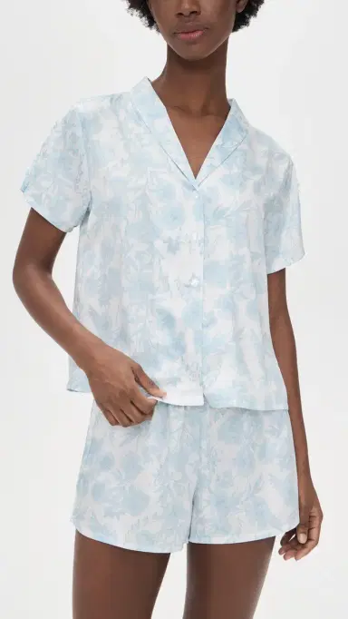 Flora Nikrooz Odessa Pajama Set Floral Toile L | Thumbnail 2