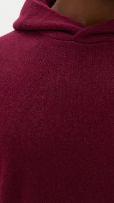 Greyson Koko Cashmere Blend Hoodie Sweater Dark Anthurium | Thumbnail 6