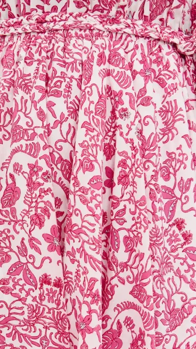 Poupette St Barth Callie Mini Dress Pink Tiare | Thumbnail 6 Poupette St Barth Callie Mini Dress Pink Tiare | Thumbnail 6