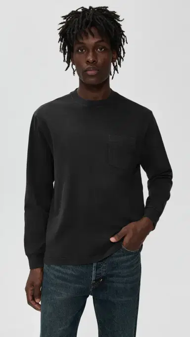 Madewell Vintage Long Sleeve Tee Almost Black | Thumbnail 2