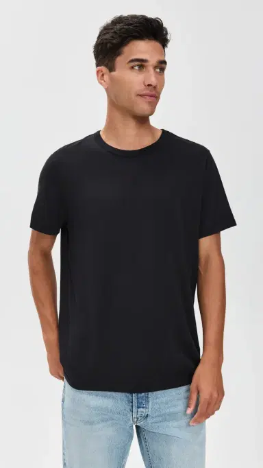 Marine Layer Signature Crew Tee Black L | Thumbnail 2