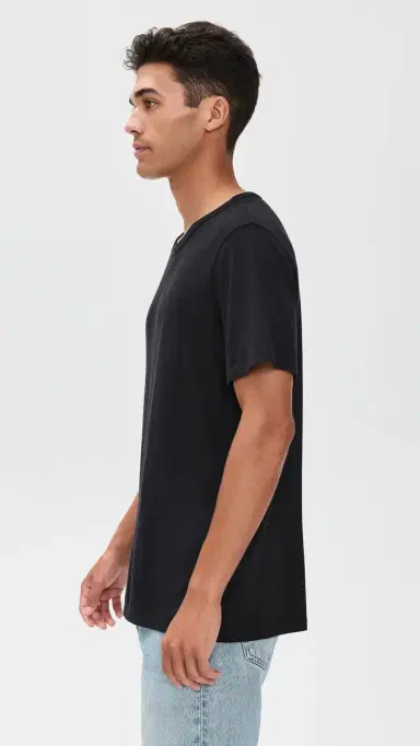 Marine Layer Signature Crew Tee Black L | Thumbnail 4
