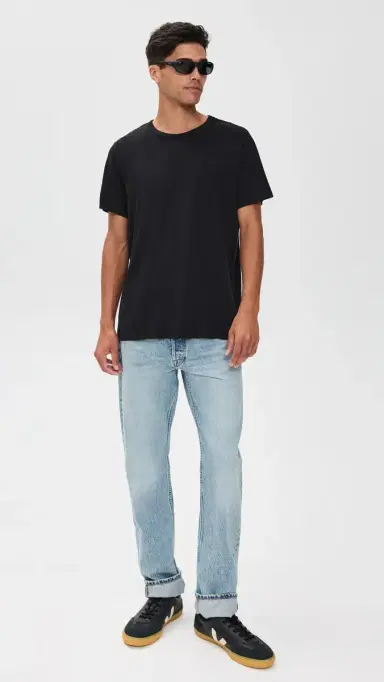 Marine Layer Signature Crew Tee Black L | Thumbnail 5