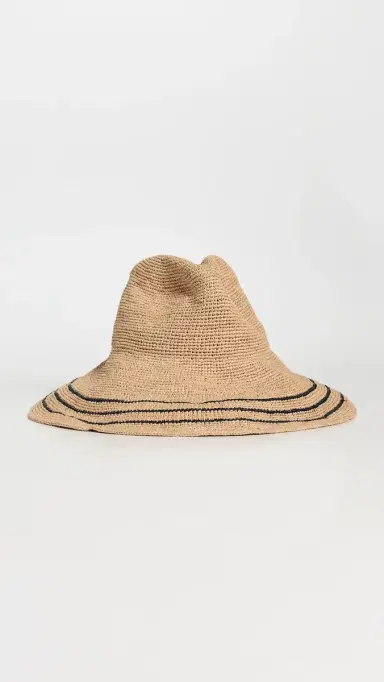JANESSA LEONE Waverly Brim Hat and/Navy | Thumbnail 2