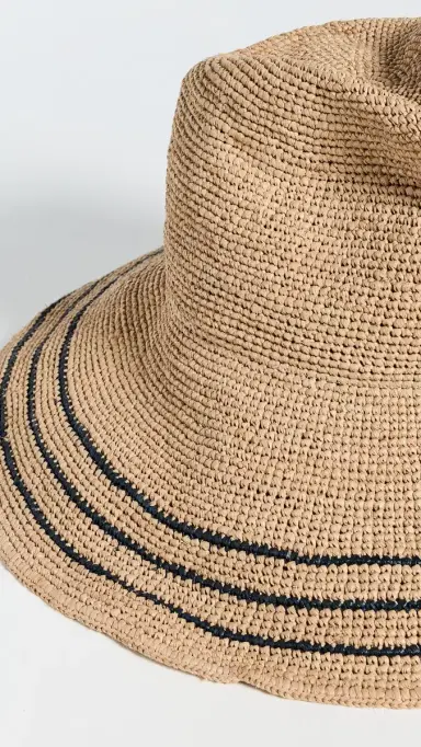 JANESSA LEONE Waverly Brim Hat and/Navy | Thumbnail 4