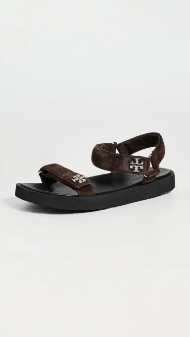 Tory Burch Kira Sandals Dark Cocoa/Perfect Black 8 | Thumbnail 2