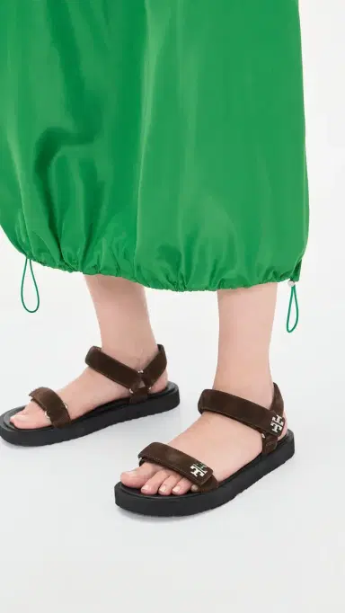 Tory Burch Kira Sandals Dark Cocoa/Perfect Black 8 | Thumbnail 3