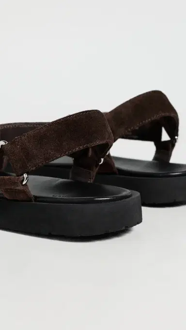Tory Burch Kira Sandals Dark Cocoa/Perfect Black 8 | Thumbnail 4
