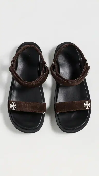 Tory Burch Kira Sandals Dark Cocoa/Perfect Black 8 | Thumbnail 5