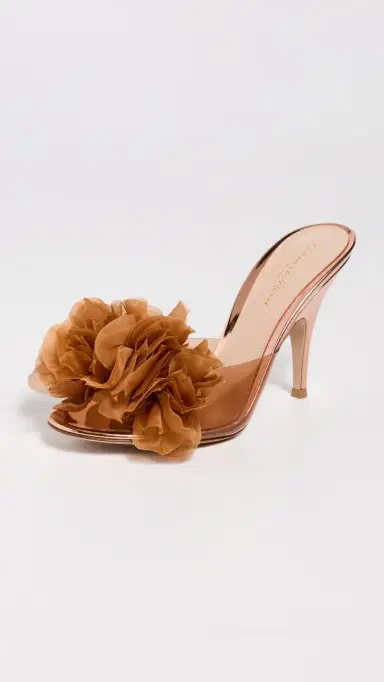 Gianvito Rossi Glass Metallic Heels Rose Gold 36 | Thumbnail 2
